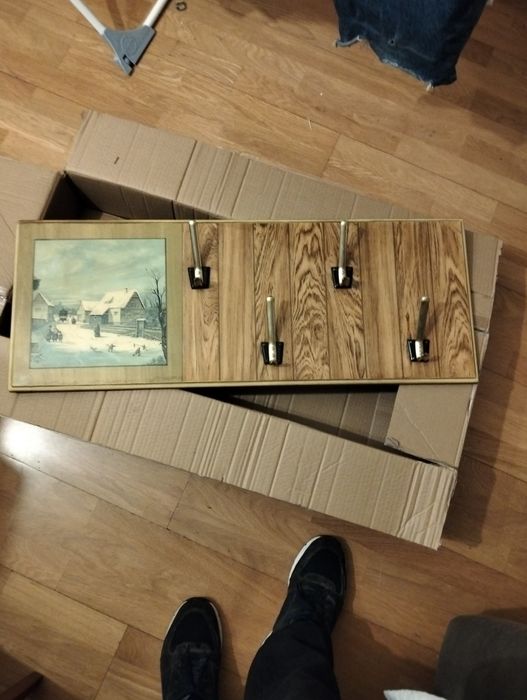 Cabide vintage com fotografia