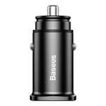 Baseus inteligentna ładowarka samochodowa 2x USB QC 3.0 SCP AFC 30W