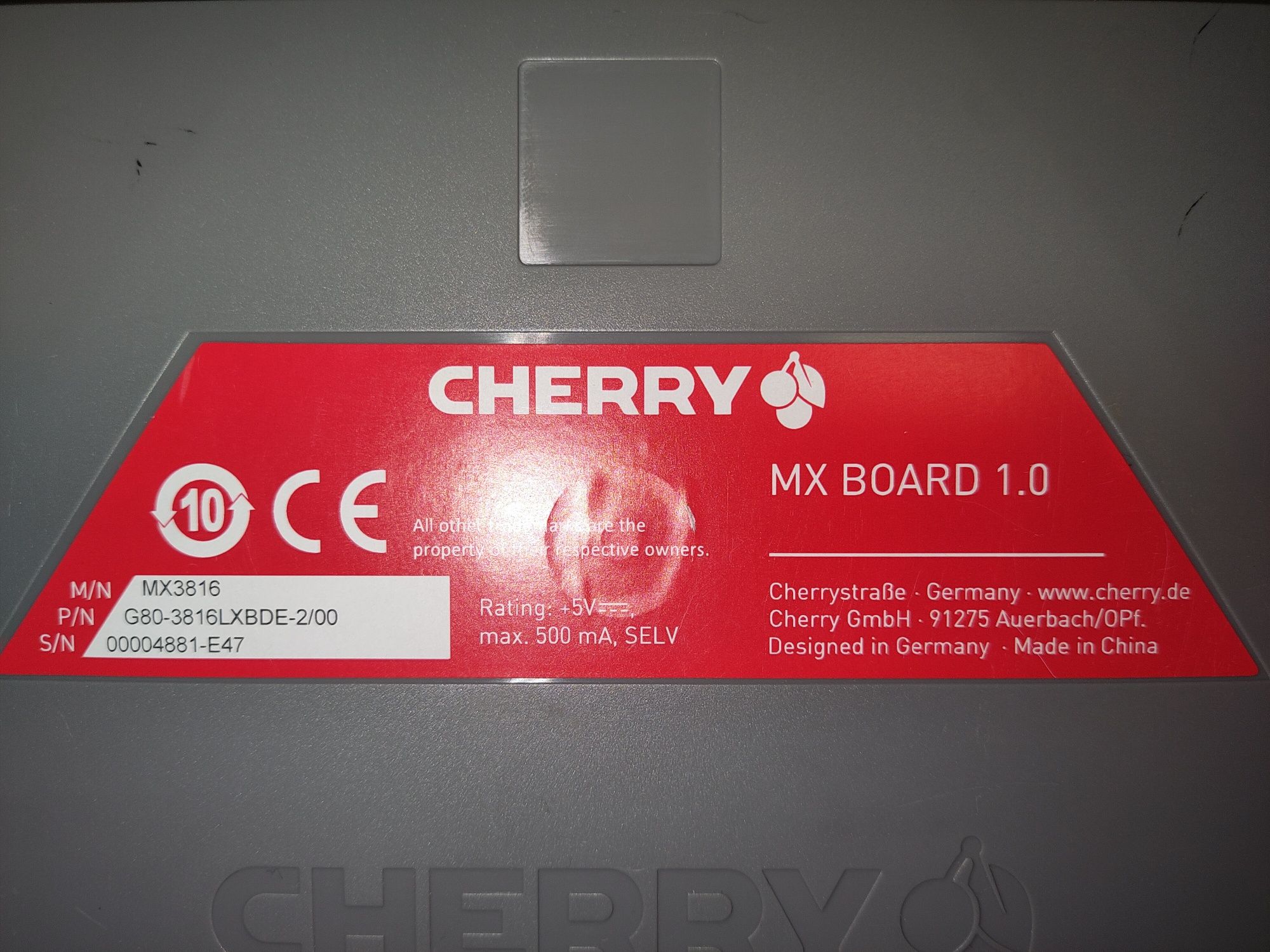 Топова механічна ігрова клавіатура Cherry MX BOARD 1.0 Germany