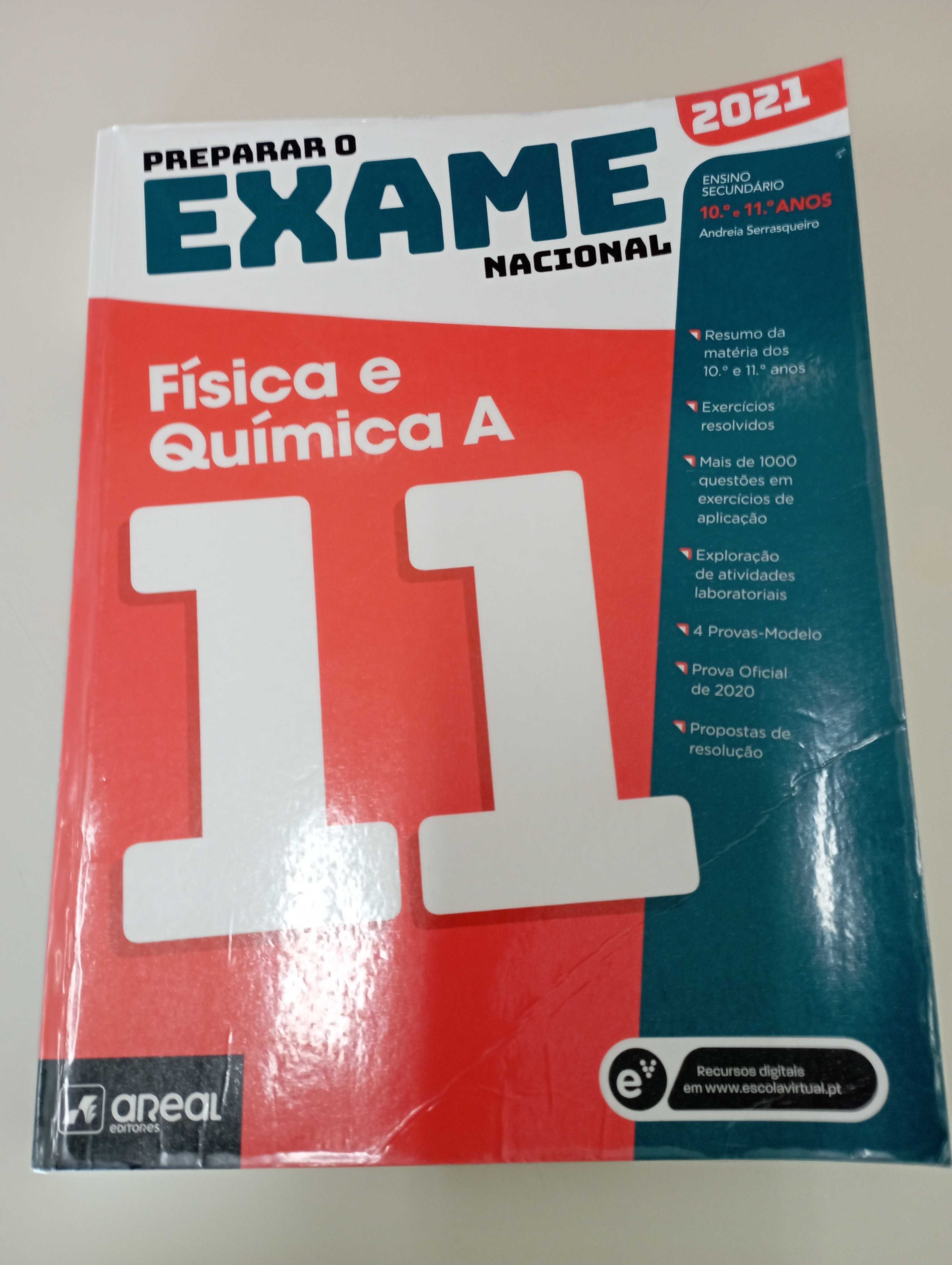 Livro de preparação para exame de Física e Química