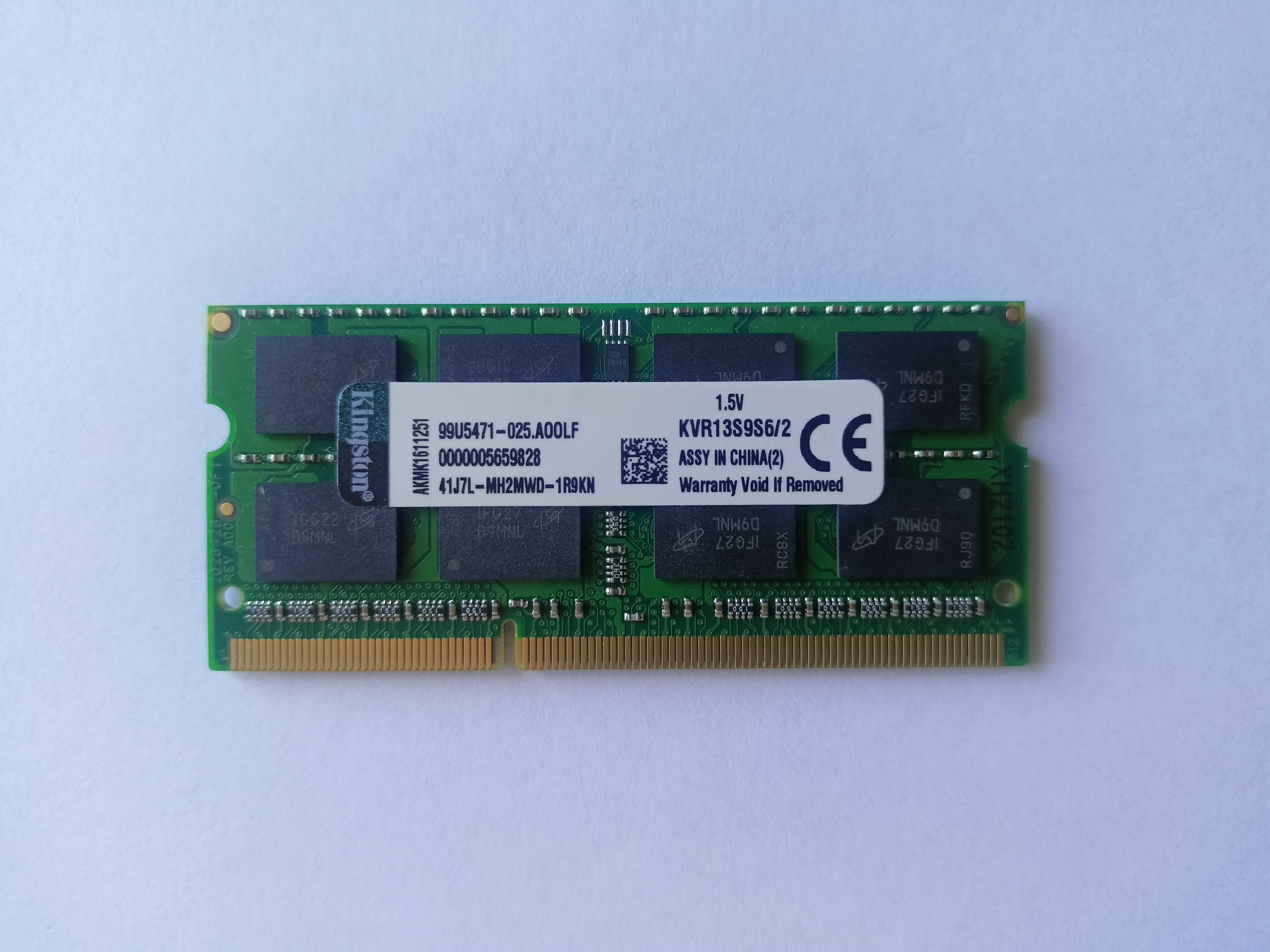 Оперативная память Kingston DDR3-1333 2048MB (KVR13S9S6/2)