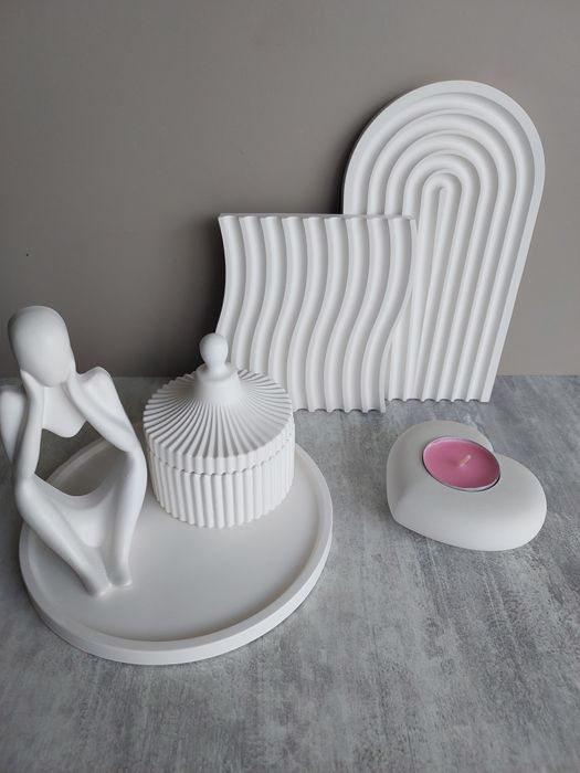 Виготовлення гіпсового декору. Підставки/кашпо/вази тощо.