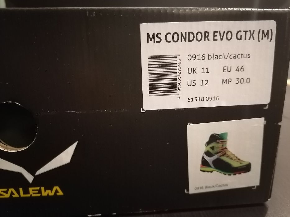 NOWE buty wysokogórskie SALEWA MSCondor Evo GTX EU46 mondo 30cm super