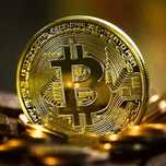 Bitcoin Dourada Réplica Moeda
