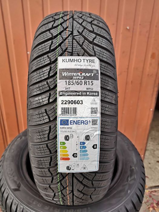 185/60 R15 84T - Kumho Winter Craft WP52 (2 sztuki) NOWE