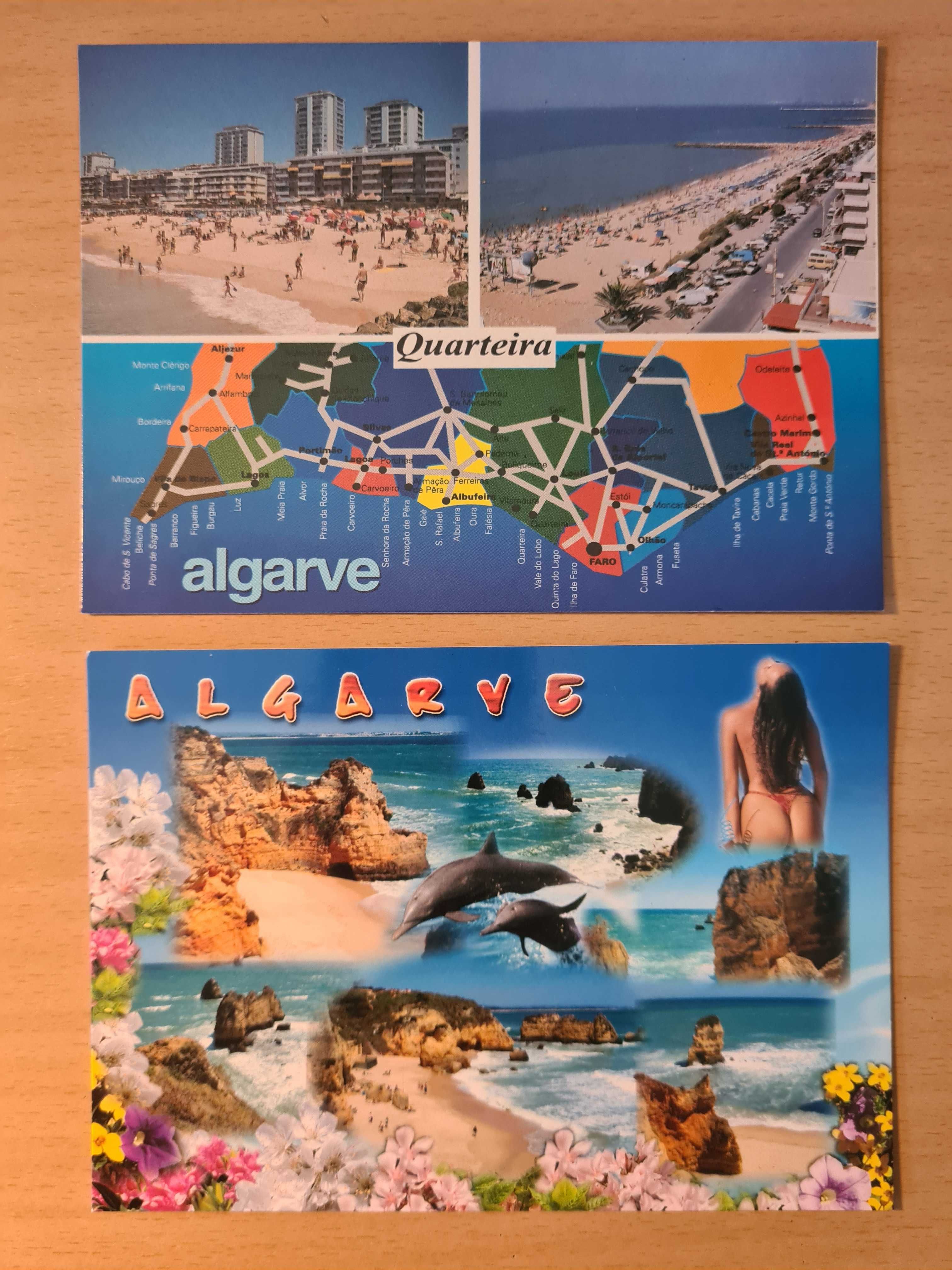 3 postais ilustrados do Algarve