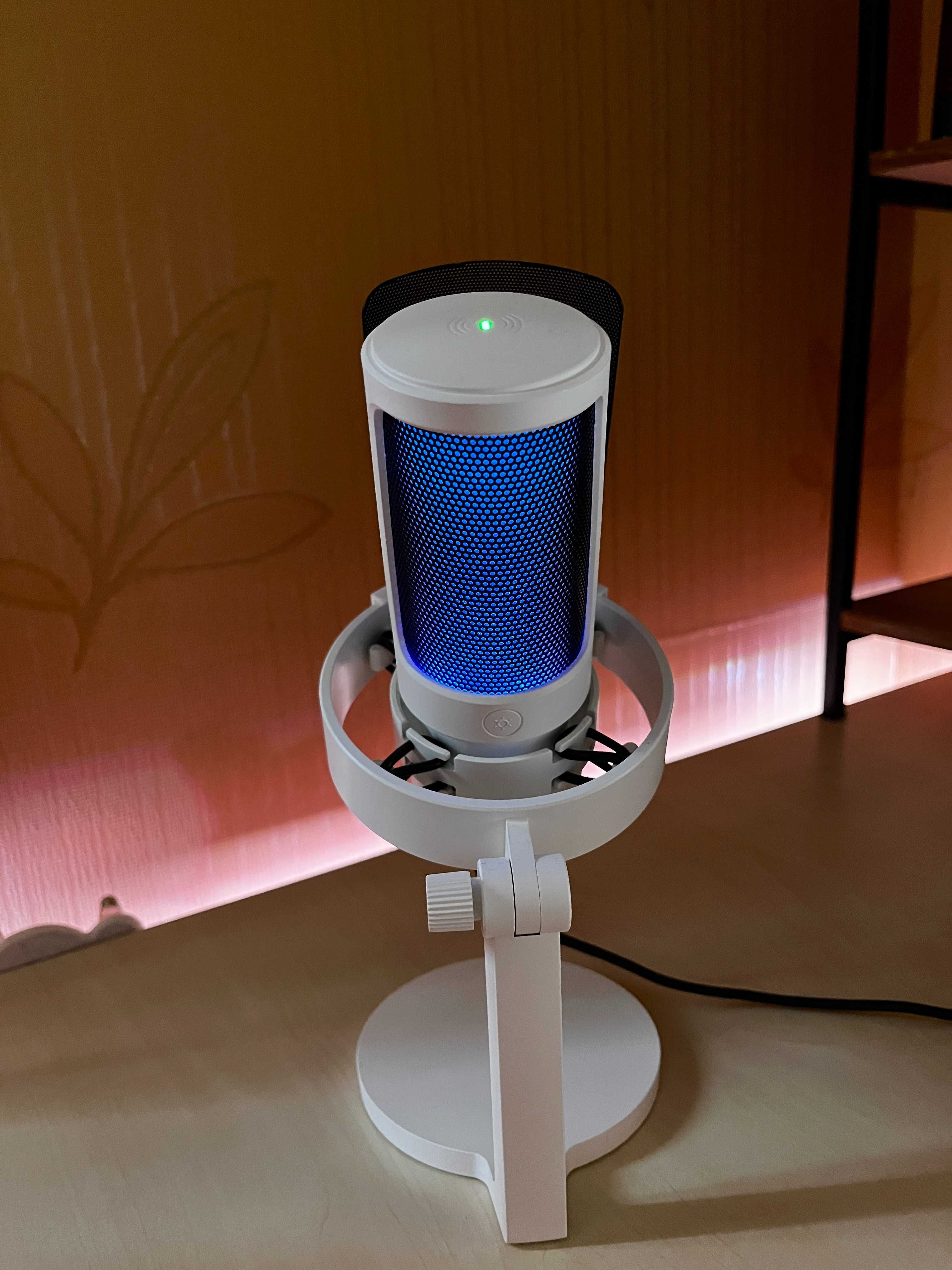Мікрофон Fifine RGB AmpliGame A8W White