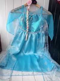 Карнавальний костюм принцеса Ельза Холодне серце коса сукня платье