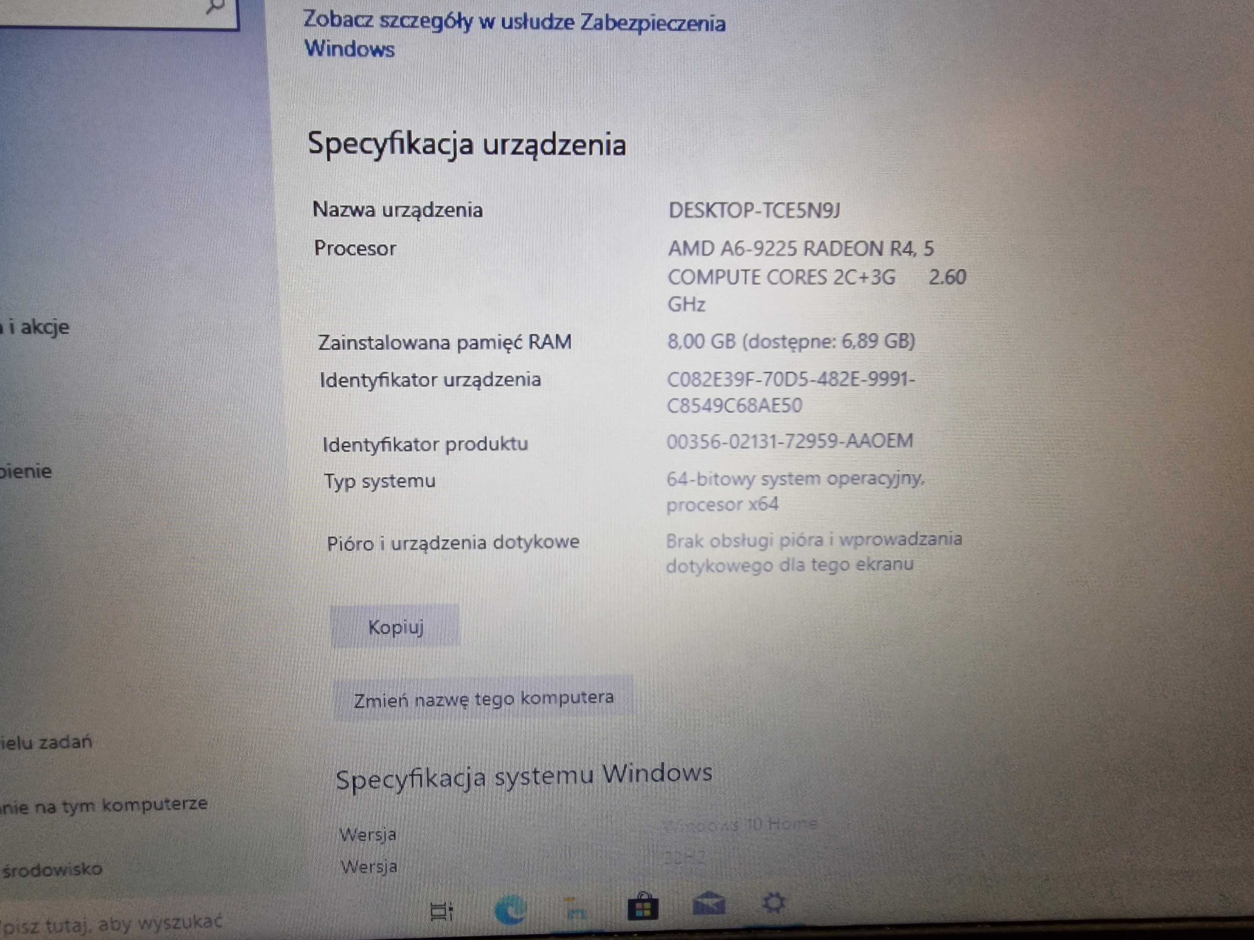 Lenovo Ideapad S145-15AST/ A6-9225/ 8GB/ 256GB/ Radeon/ W10/ 15.6" HD