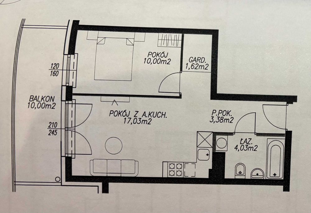 Mieszkanie Białołęka - Daniszewska 36.06 m2. - 10 min do metro bródno