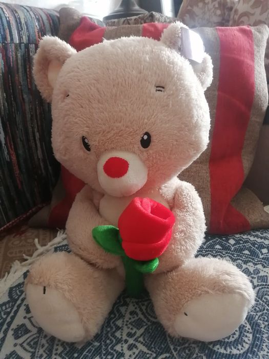 Игрушка мягкая мишка с цветочком Valentin's Day