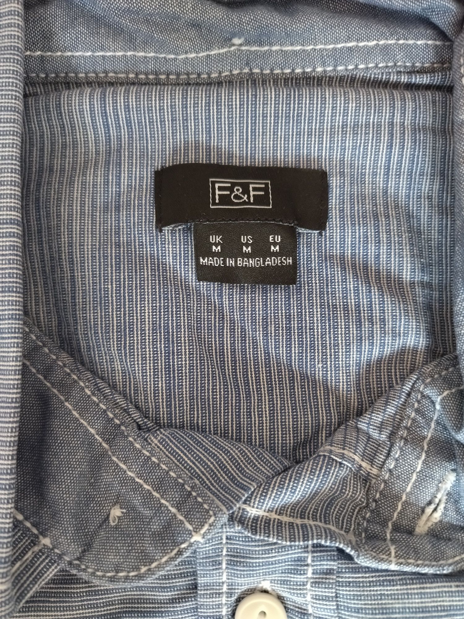 Koszula męska F&F błękitna rozm M