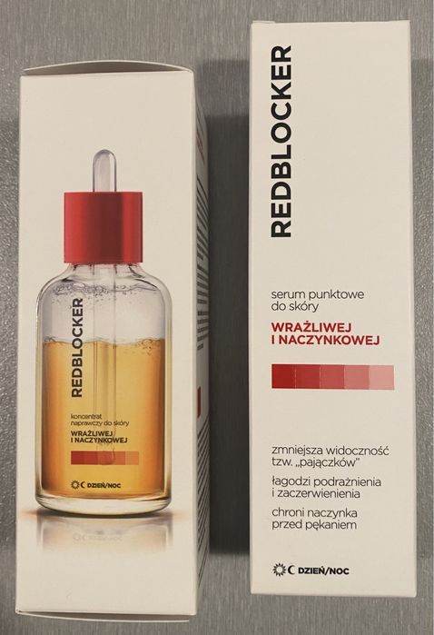 2x Redblocker skóra wrażliwa naczynkowa serum koncentrat Bioliq