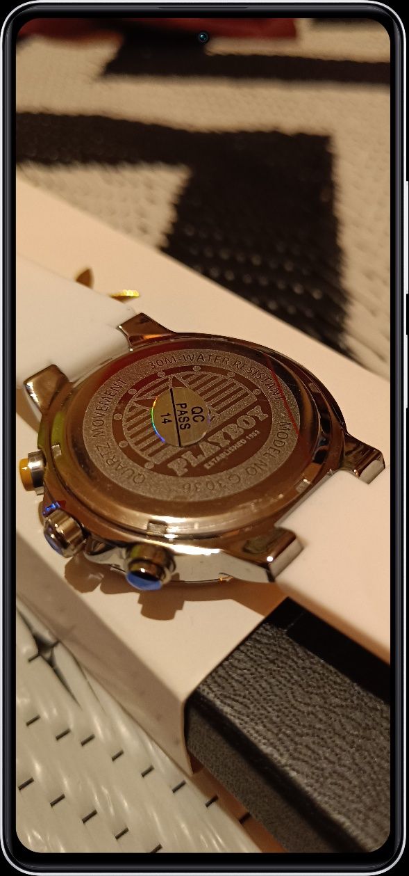 Relógio Original Playboy  Model 3036 Silicon Bracelete Aço Inoxidável