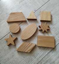 Геометричні фігури дерев'яні, іграшки для розвитку