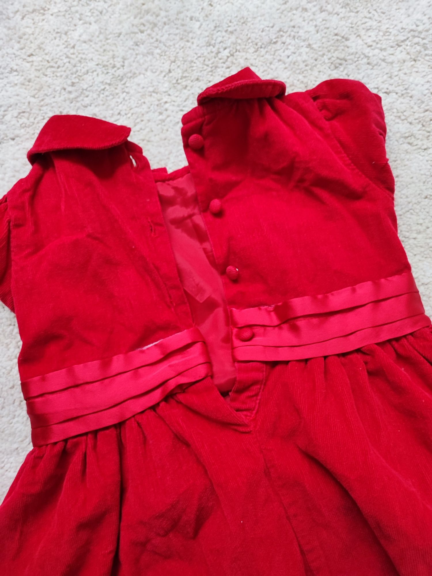 Cool club r.98 sukienka z kokardą czerwona