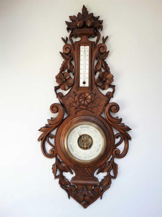 *74см*Барометр PHNB(Pertuis, Hulot & Naudet Barometer) із термометром.