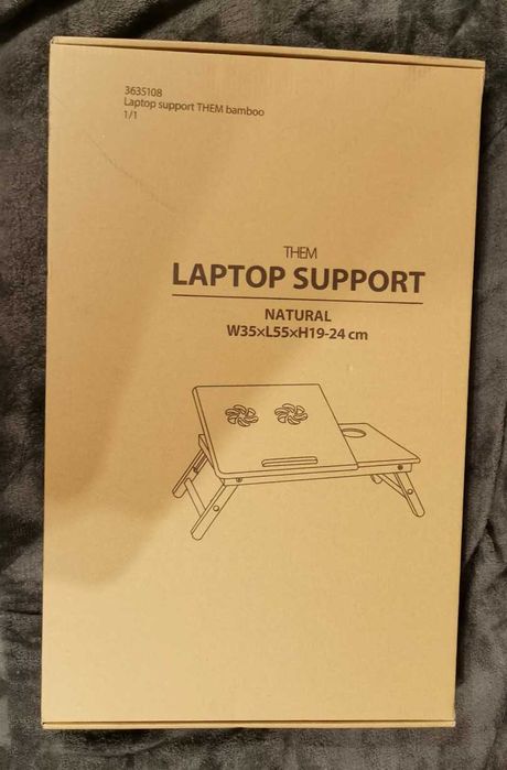 Stolik podstawka pod laptopa - THEM - bambusowy