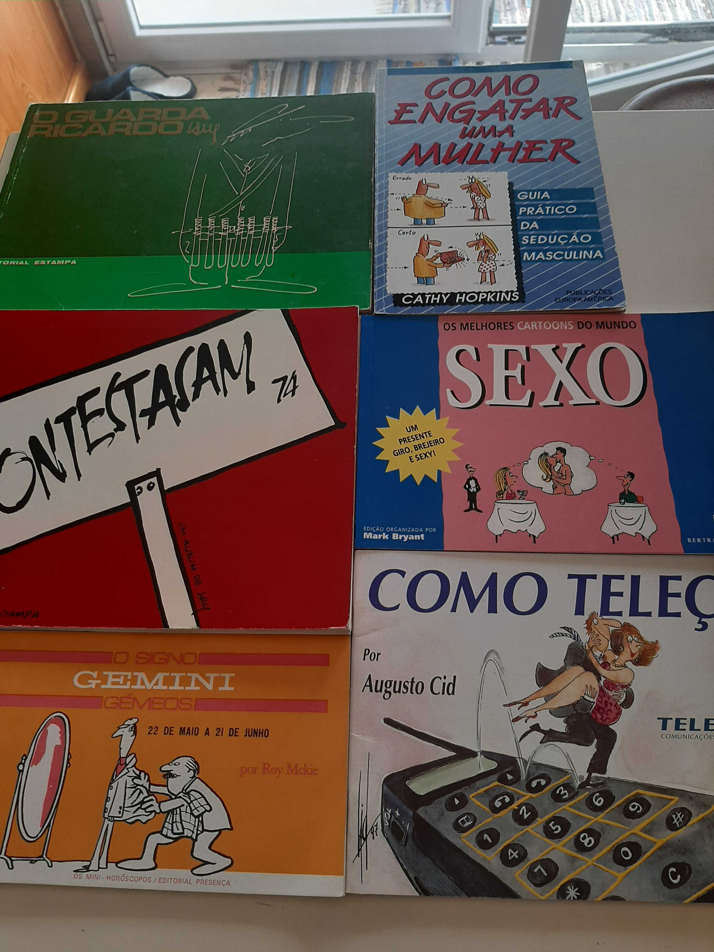 Livros antigos de cartoons vários autores