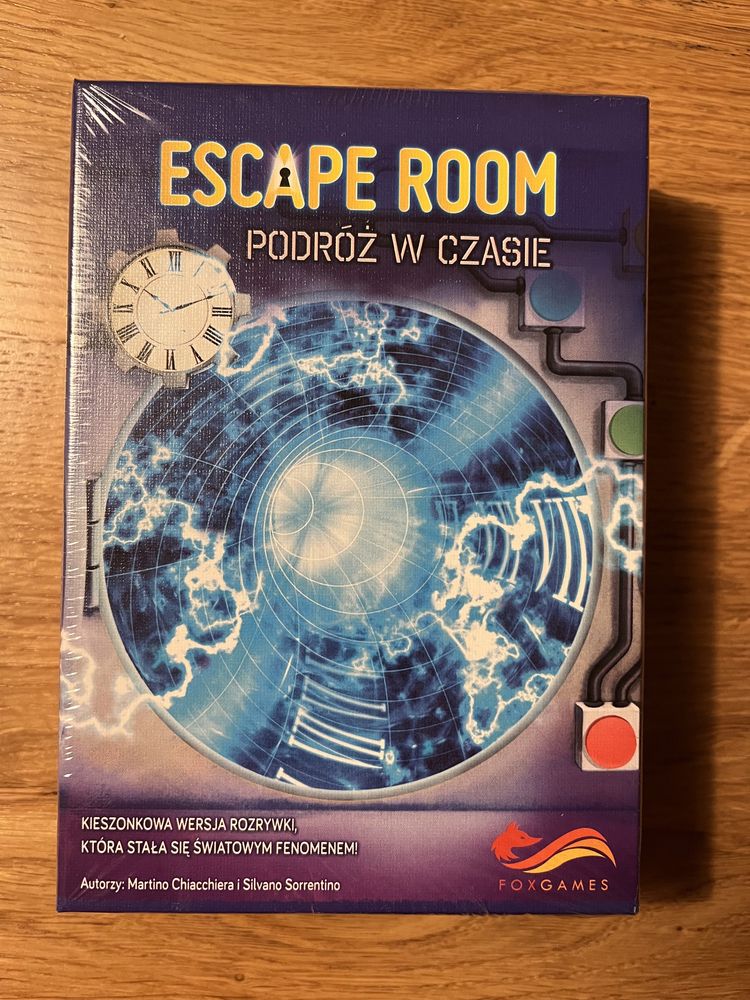 Gra karciana Escape room podróż w czasie. Nowa