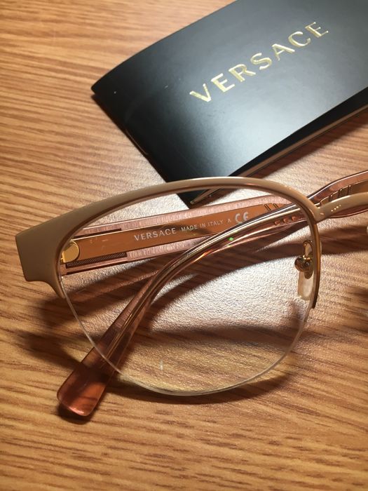 Versace oprawki zlote+szkła korekcyjne i zerówki