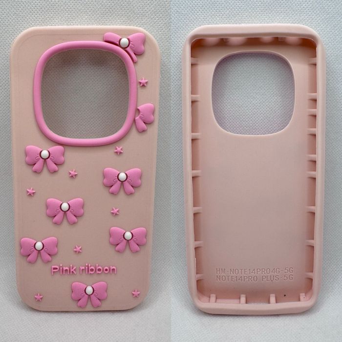 Резиновый 3Д чехол для Xiaomi Redmi Note 14 Pro 4G Pro Plus 5G Poco X7