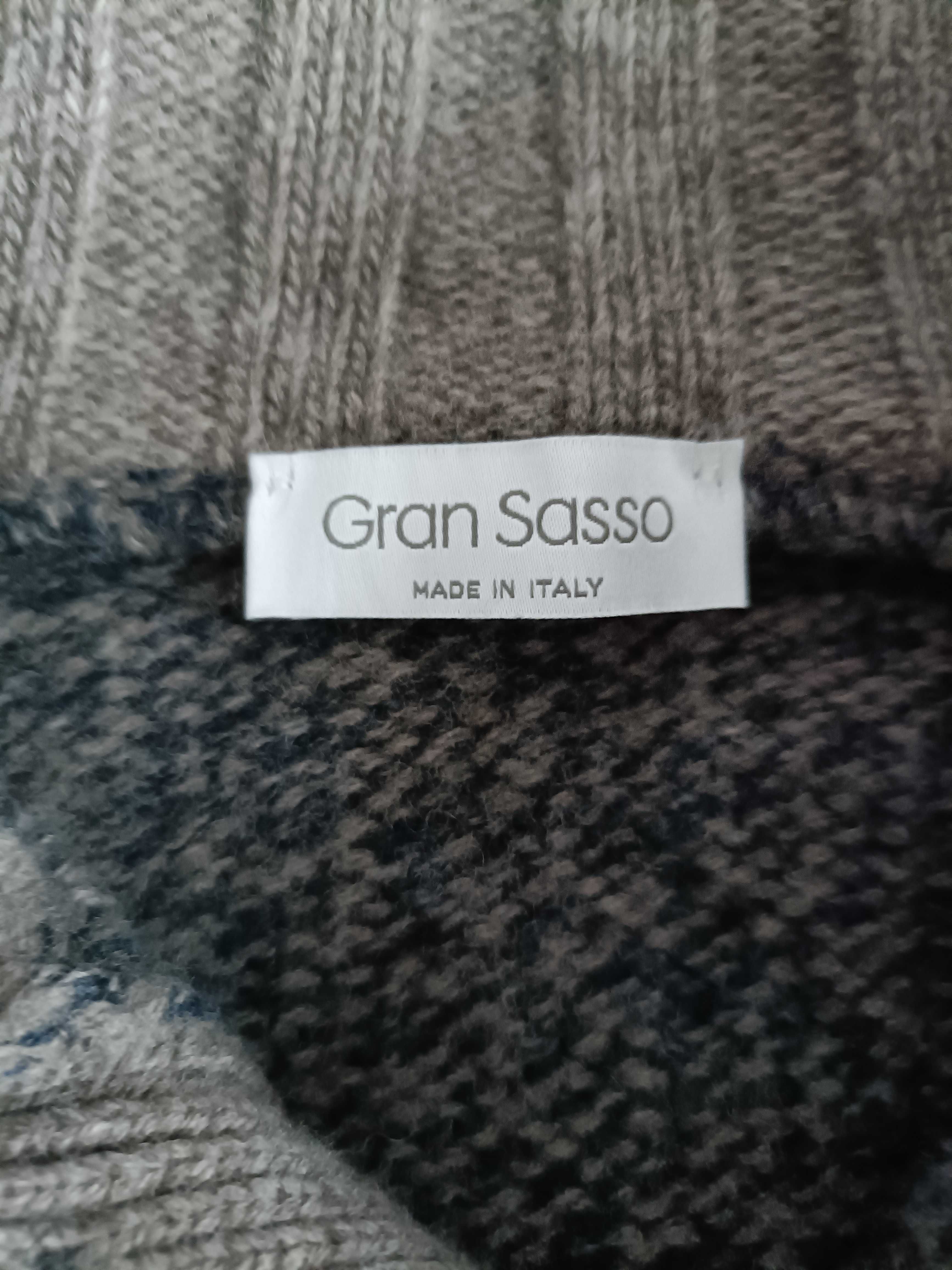 Sweter męski Gran Sasso, 100% wełna