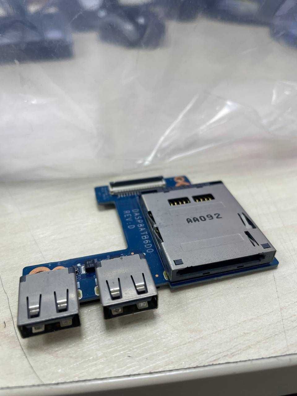 Плата USB, Card Reader разъемы для ноутбука HP Envy 17, DASP8ATB6D0