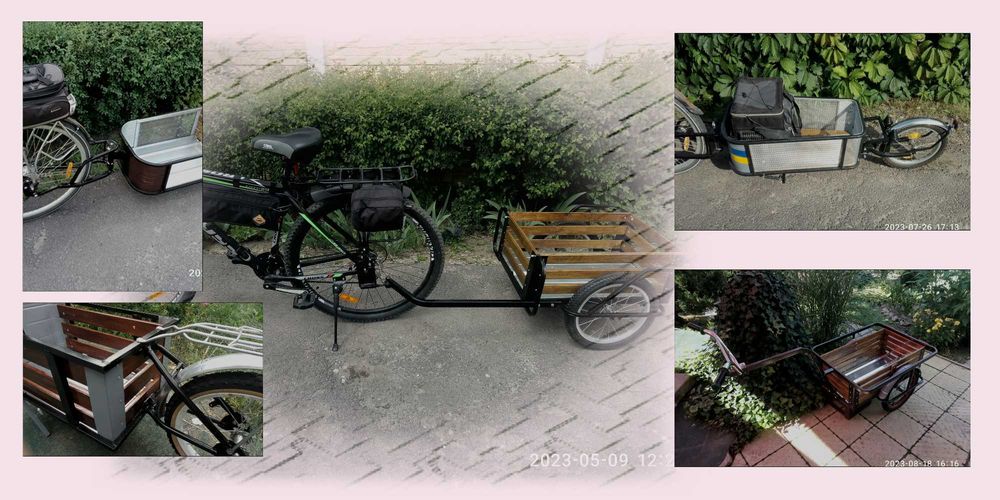Велоприцеп двухколесный подходит для любого велосипеда