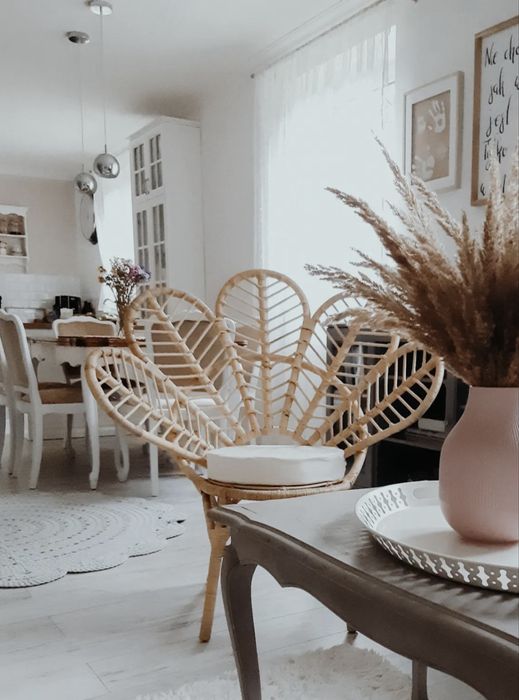 Krzesło z rattanu Daisy, boho