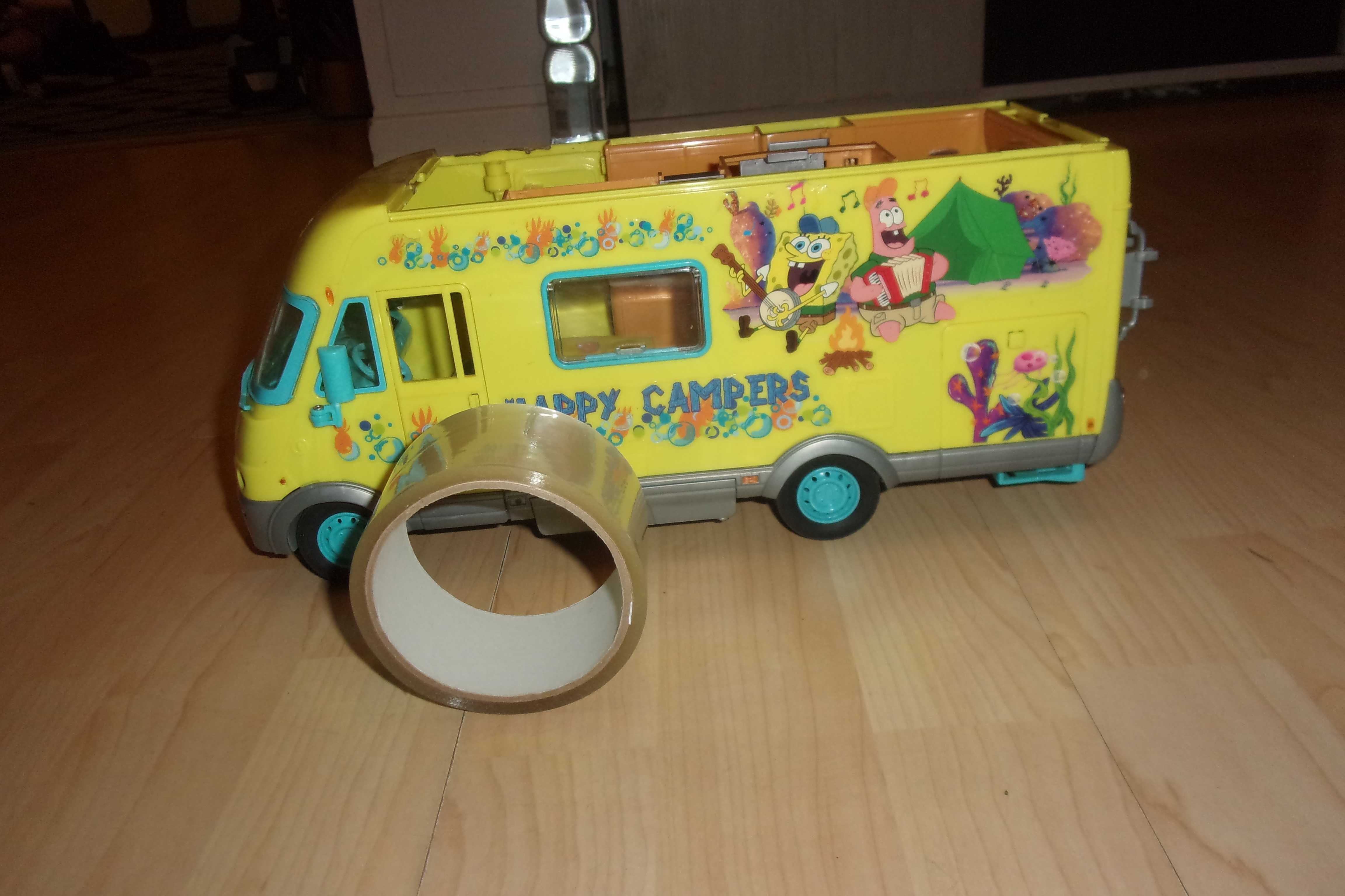 spongebob happy campers pojazd kamper samochód Patryk Kanciastoporty