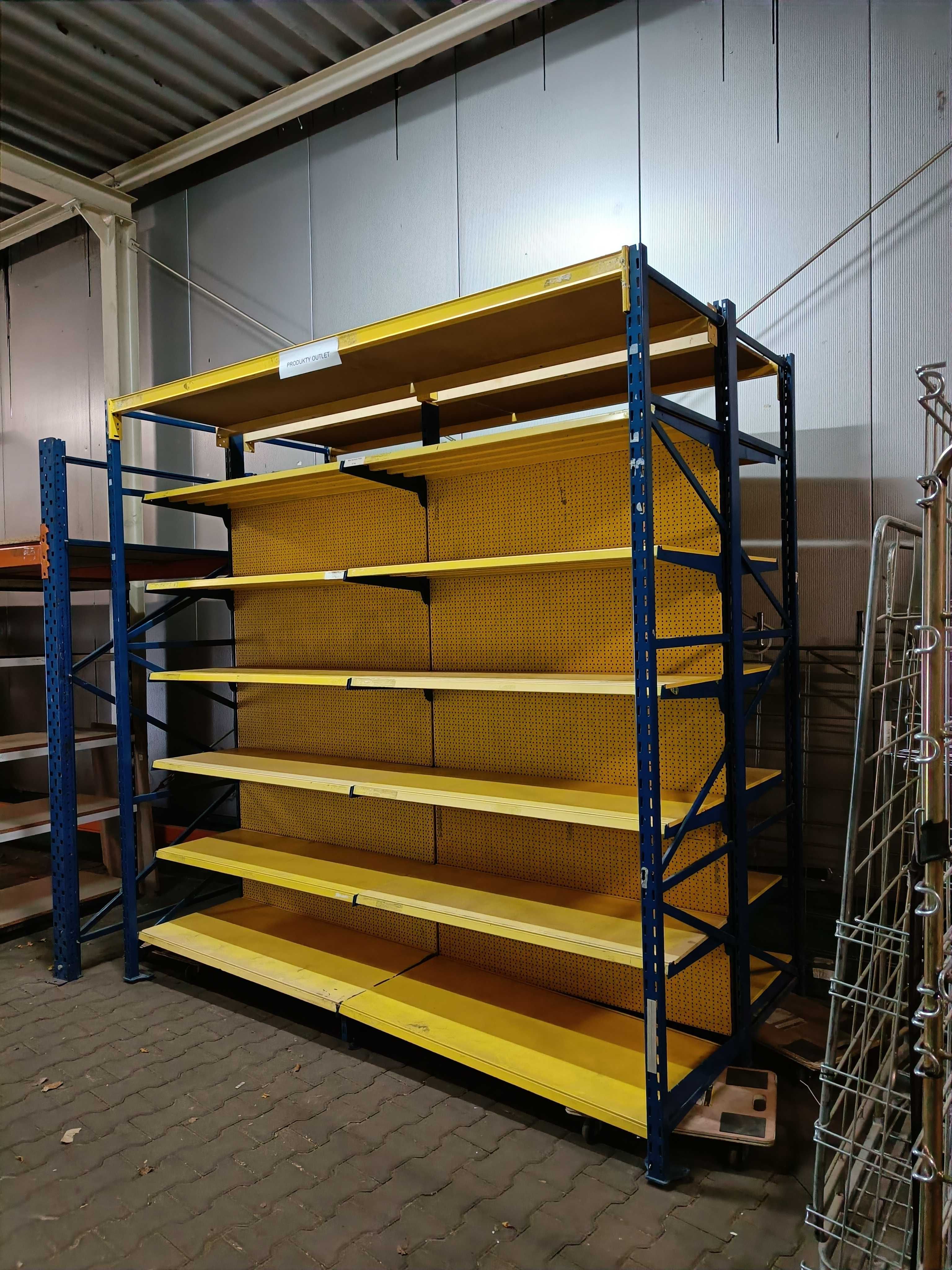 Regały magazynowe stalowe z półkami 250 x 250 x 45 cm