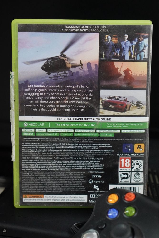 Gra GTA V Xbox 360 Live Grand Theft Auto Five gry na konsole