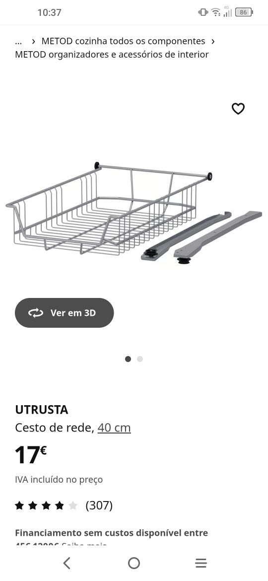 Cesto / Gaveta Metal Utrusta x3