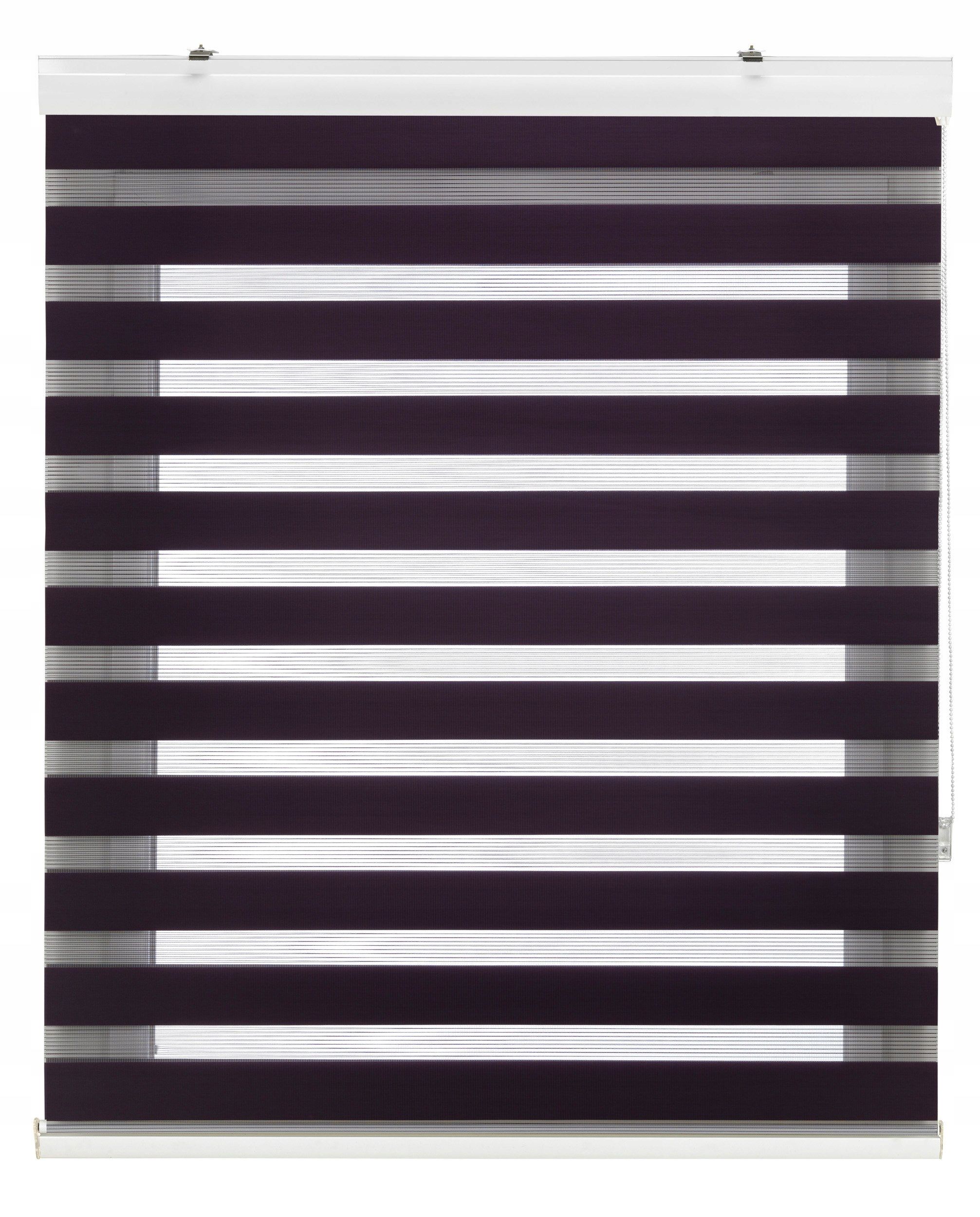 Fioletowa roleta dzień-noc Blindecor Vela 140x180 cm łatwy montaż