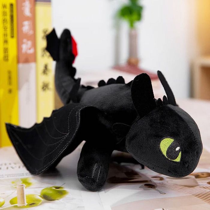 Іграшка на машину Дракон Беззубик 30см, з кріпленням на поверхню