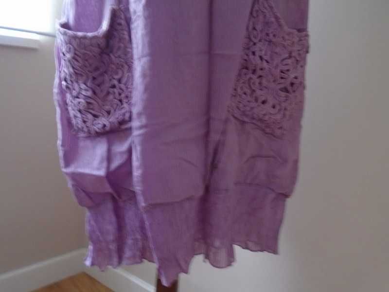 Vestido balão lilás clarinho