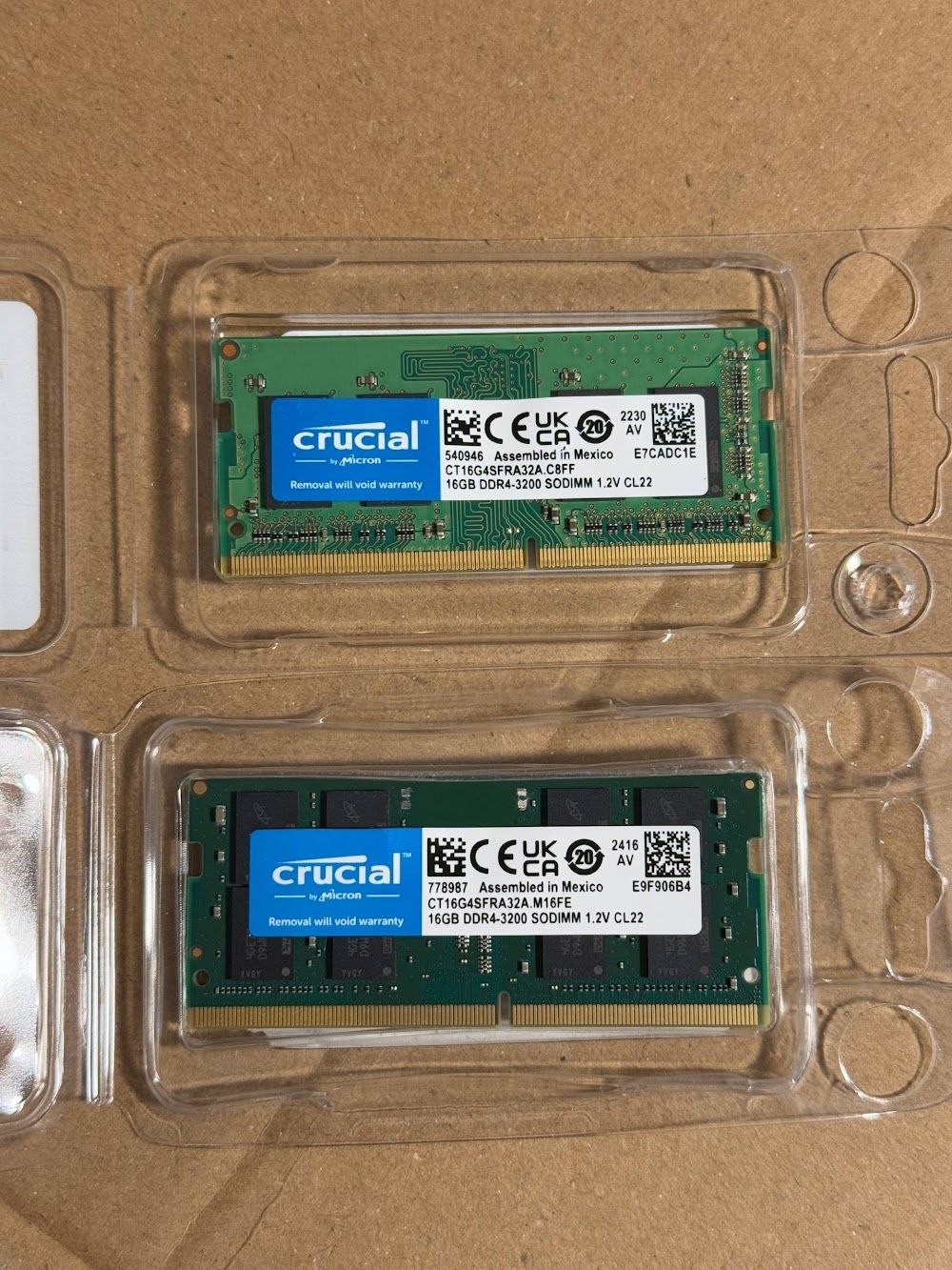 Оперативна памʼять Crucial DDR4 SODIMM 16GB 3200 MHz CL22