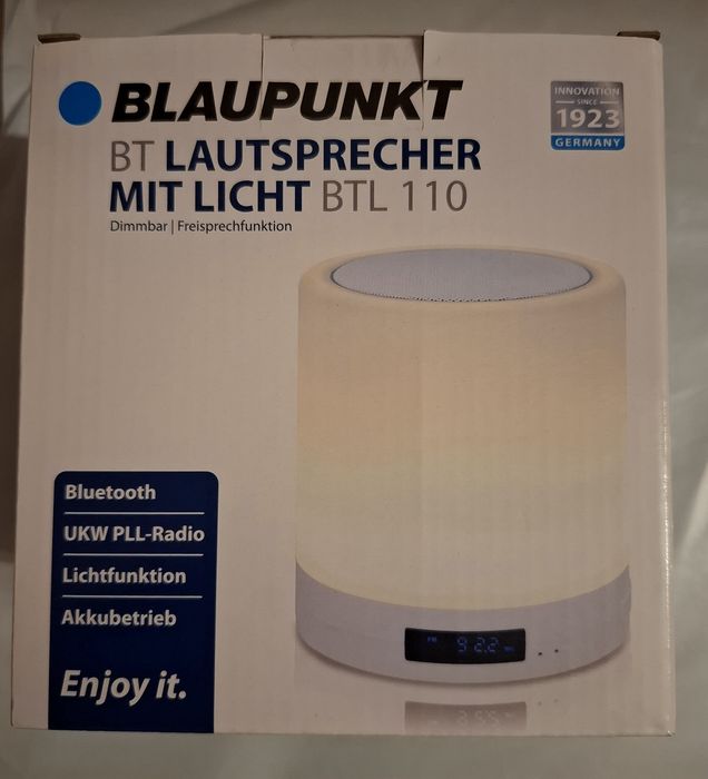 Głośnik Bluetooth Blaupunkt z lampką led