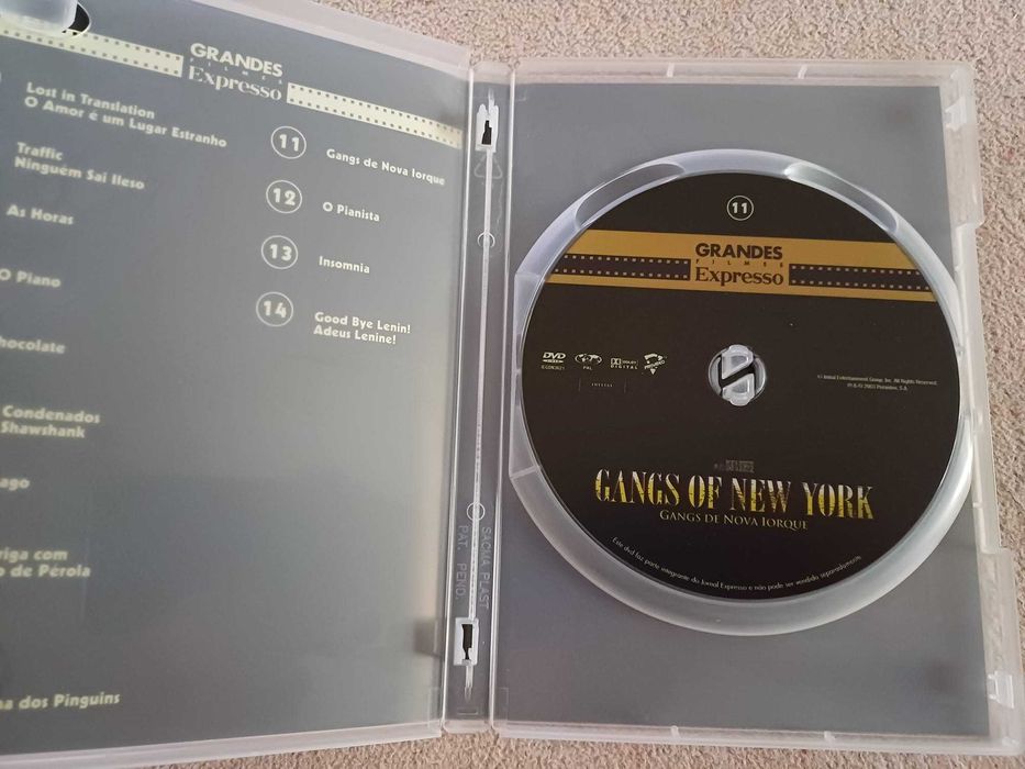 DVD Gangues de Nova Iorque, de Scorsese, c DiCaprio, Diaz, D Day-Lewis