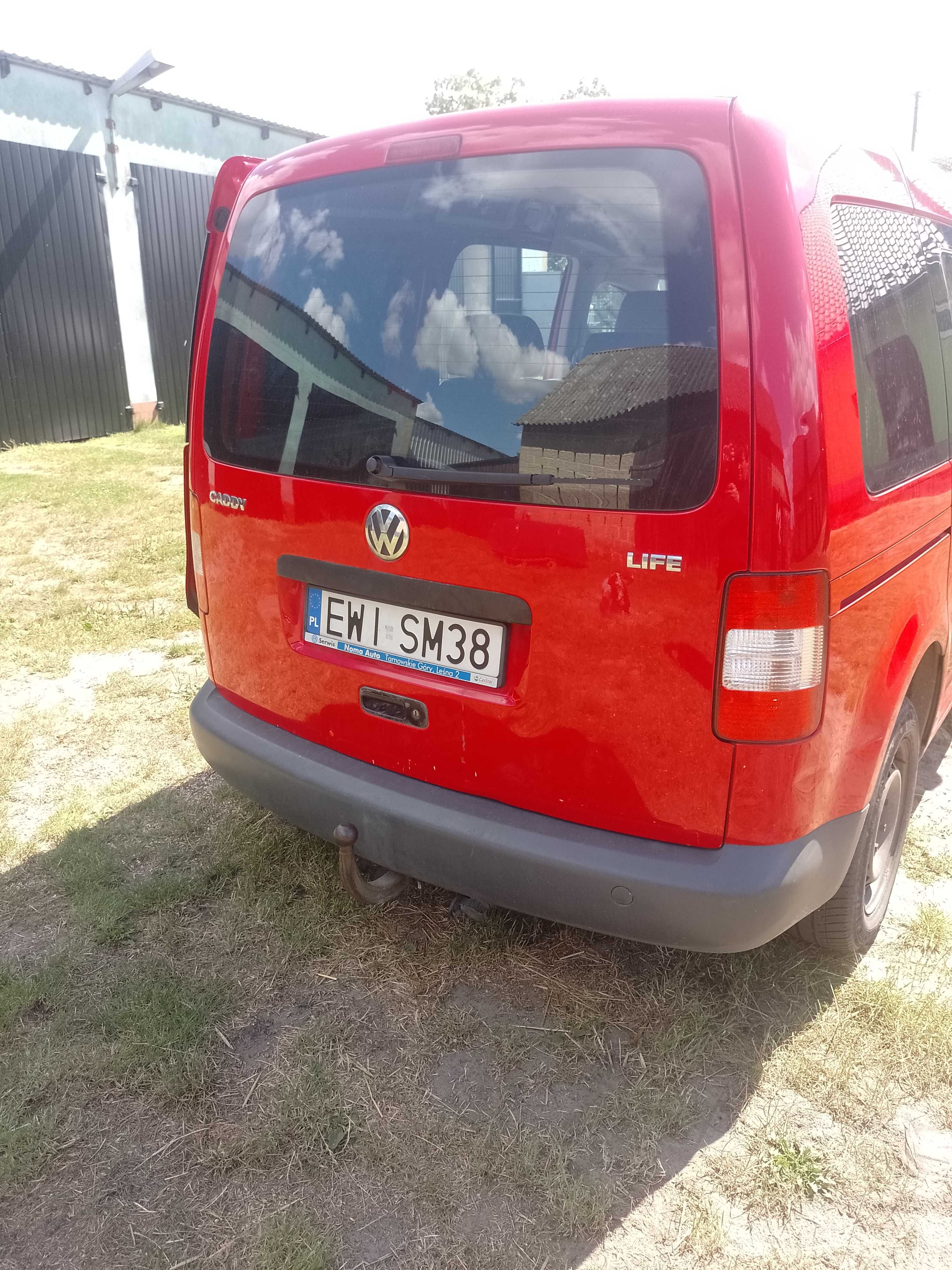 Sprzedam Volkswagen Caddy 1.4 16V EURO 4 benzyna -gaz z haki-em