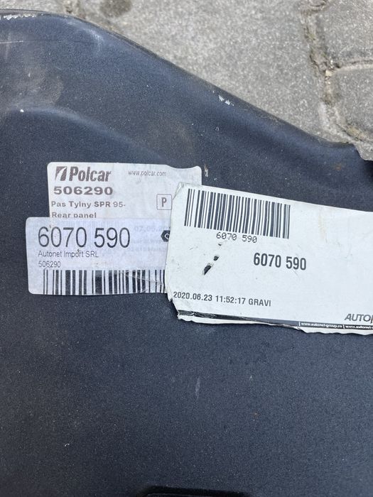 Задня панель Mercedes Spriner (фартух)