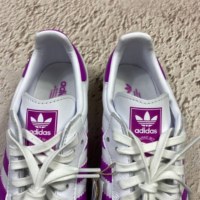 оригінал ih2873 нові жіночі кеди adidas casual samba og white/purple