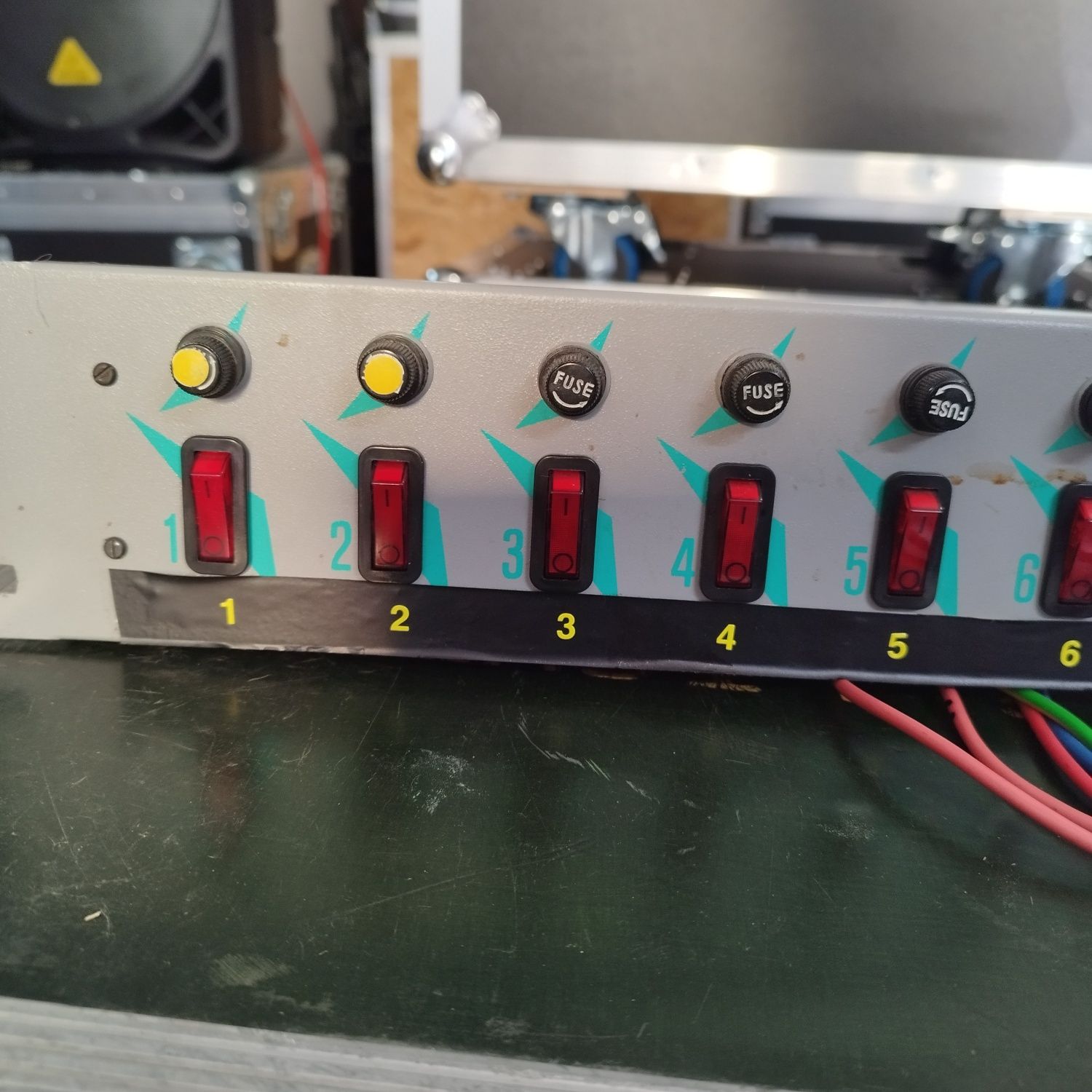 Panel rack, panel włącznikami, case rack, S-10 TRAX