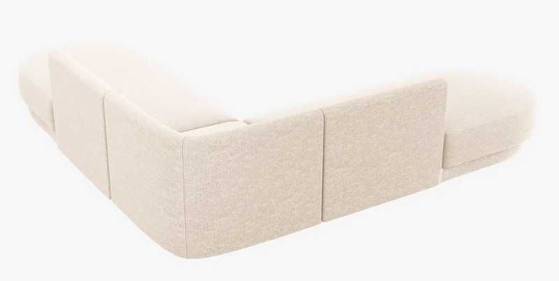Sofa narożna dwustronna 5-os. Miley Micadoni Szenil beż 248x248x70cm
