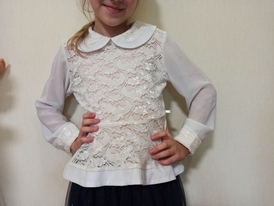 Блуза блузка кофта сарафан юбка в школу 116-122 george hm zara