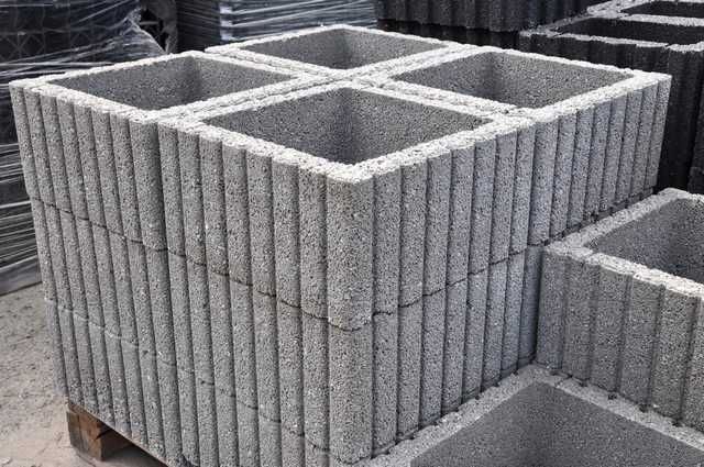 Donica kwadratowa KOLORY 40x40x20cm Betonowa Ogród kurier