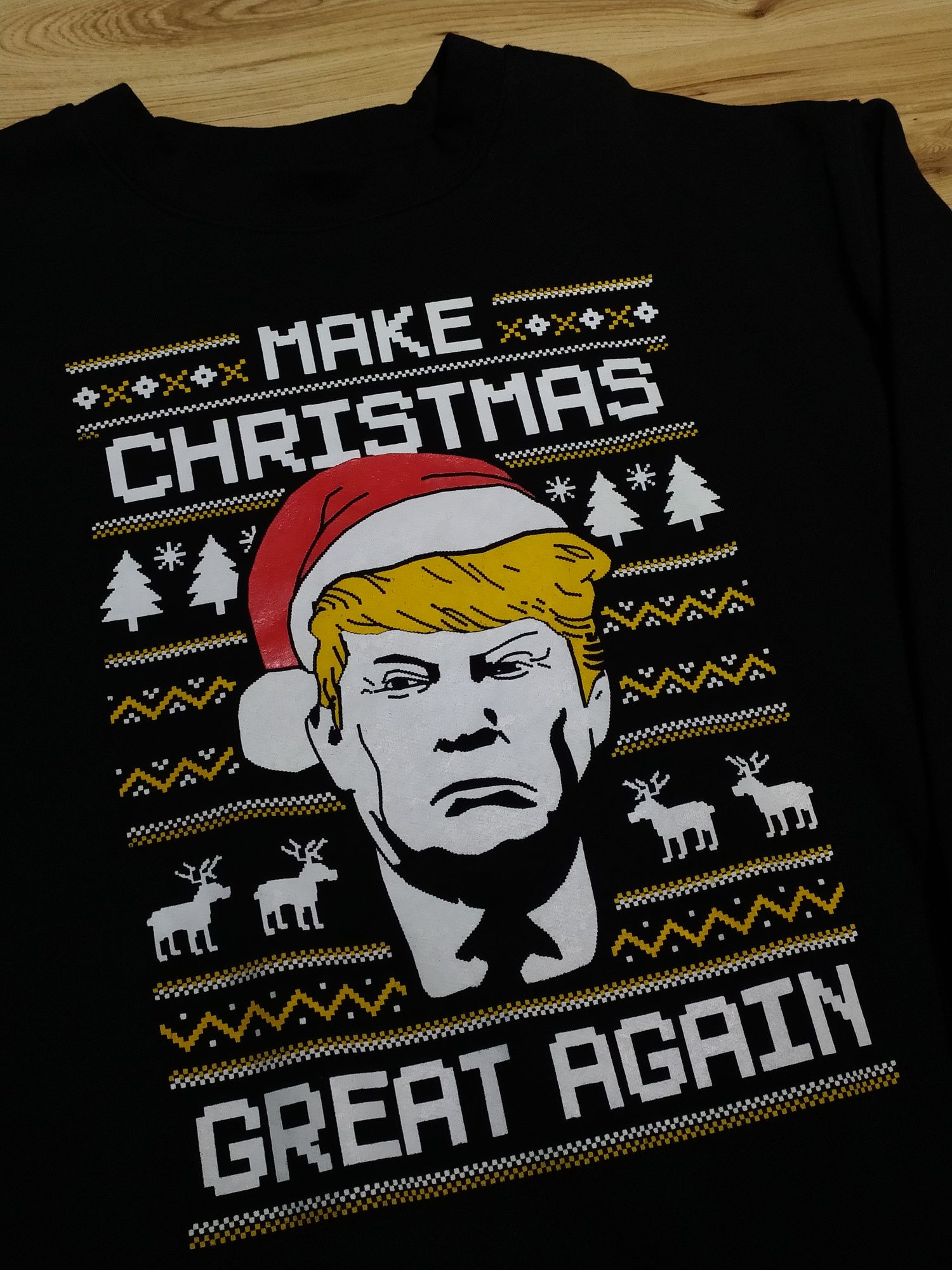 Czarna Bluza Donald Trump Make Christmas Great Again