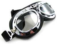 Retro gogle okulary motor Wsk Wfm Shl Jawa Junak Awo Bobber Cafe Racer