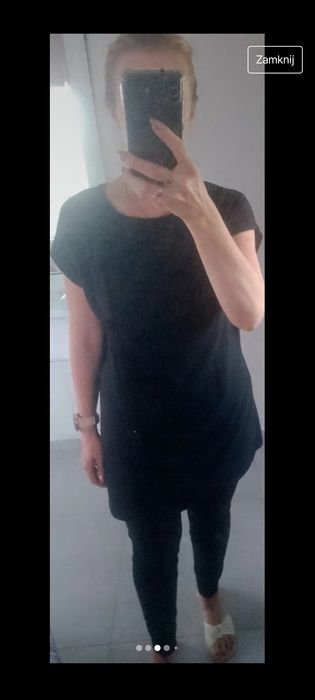 Czarna tunika M/L